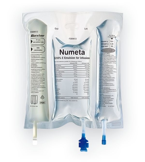 NUMETA G13E – trojkomorová ihned použitelná parenterální (intravenózní) výživa